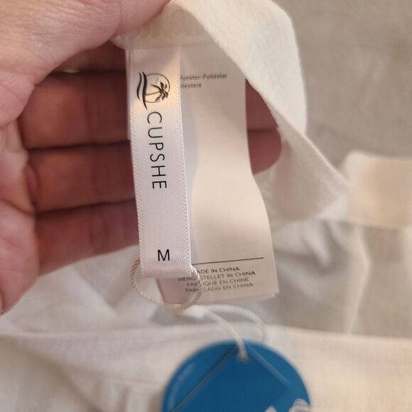 Cupshe NWT side tie sheer cover up size M - Picture 3 of 4